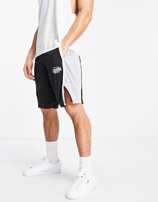 Puma Hoops 9.5 mesh shorts in black