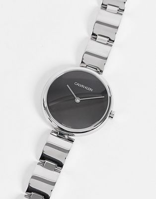 Calvin Klein chunky link bracelet watch-Silver
