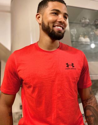 Under Armour sportstyle logo T-shirt in red