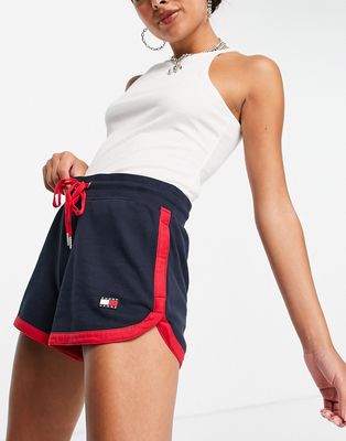 Tommy Jeans flag logo shorts in navy