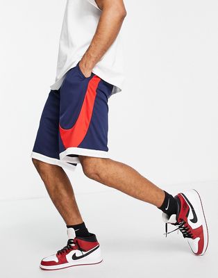 Nike Basketball Dri-FIT HBR 3.0 shorts in navy