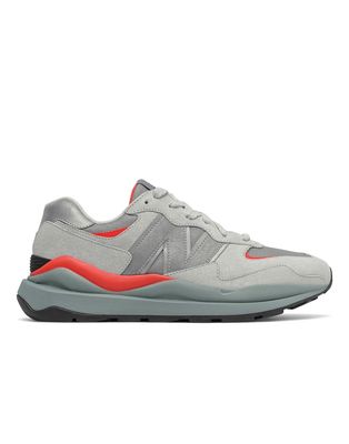 New Balance 57/40 sneakers in gray and orange