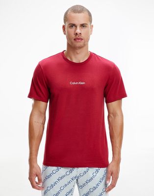 Calvin Klein lounge logo t-shirt in red