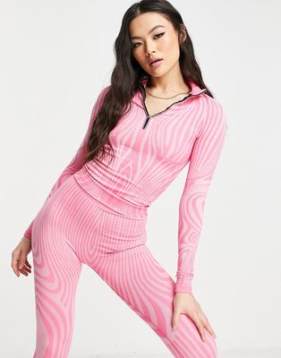 LAPP illusion seamless jacket in pink - part of a set