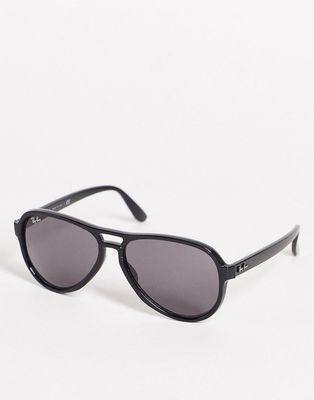 Ray-Ban unisex 70s aviator sunglasses in black 0RB4355