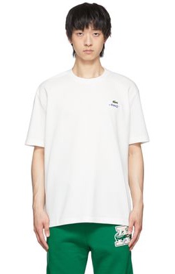 Awake NY White Lacoste Edition Cotton T-Shirt