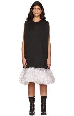 We11done Black Wool Mini Dress