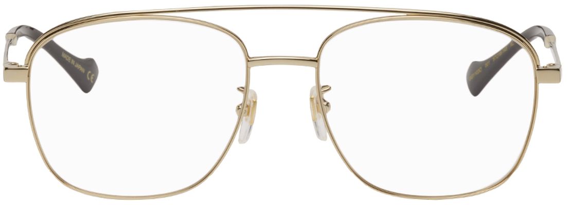 Gucci Gold Aviator Glasses