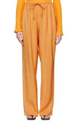 System Orange Rayon Trousers