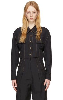 LVIR Black Linen Jacket