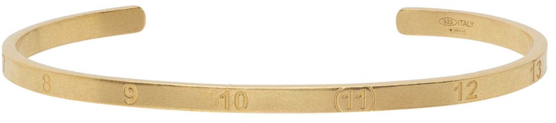 Maison Margiela Gold Numbers Cuff Bracelet