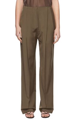LOW CLASSIC Brown Wool Trousers