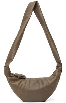 Lemaire Taupe Small Croissant Bag