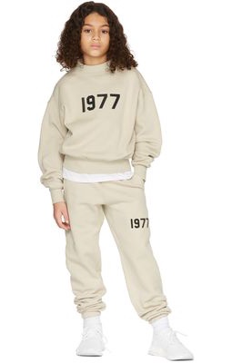 Essentials Kids Beige '1977' Sweatshirt