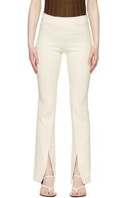 LVIR Off-White Polyester Trousers