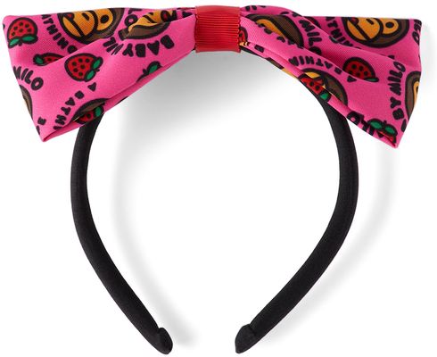 BAPE Kids Pink 'Baby Milo' Strawberry Ribbon Headband