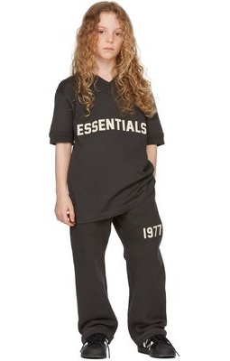 Essentials Kids Black '1977' Relaxed Lounge Pants