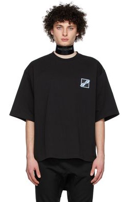 We11done Black Hotfix Patch T-Shirt
