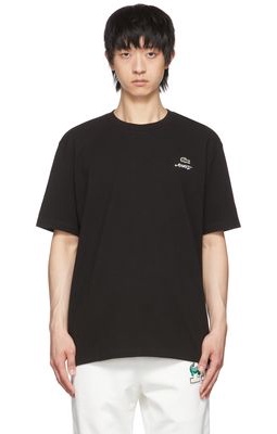 Awake NY Black Lacoste Edition Cotton T-Shirt