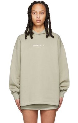 Essentials Green Relaxed Hoodie