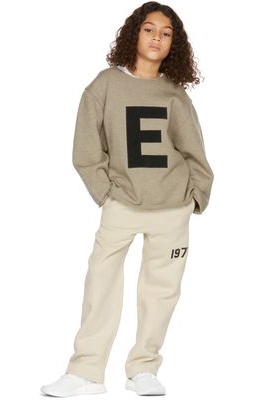 Essentials Kids Beige '1977' Relaxed Lounge Pants