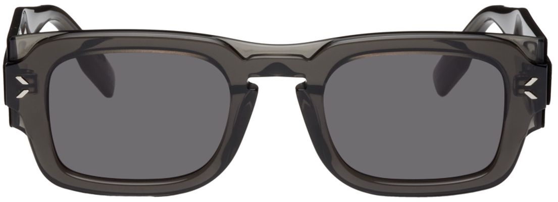 MCQ Grey 'No. 10 Striae' Sunglasses