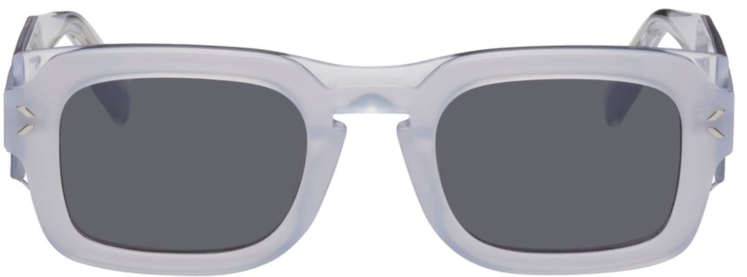MCQ White Rectangular Sunglasses