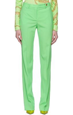 Versace Green Medusa Trousers
