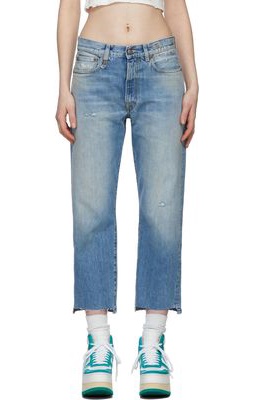 R13 Blue Boyfriend Jeans