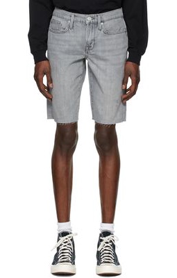 Frame Grey 'L'Homme Cut-Off' Shorts