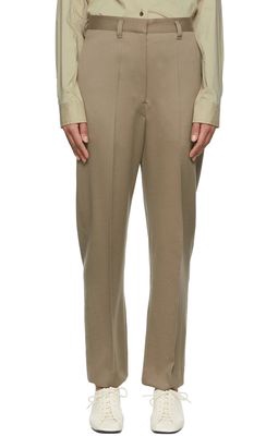Lemaire Taupe Wool Trousers