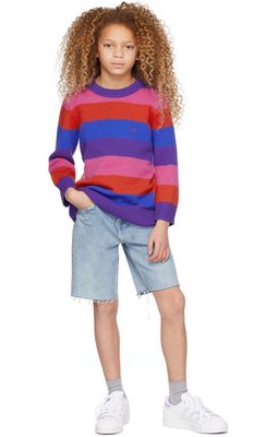 Acne Studios Kids Multicolor Wool Stripe Nimah Sweater