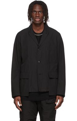 The Viridi-anne Black Garment Dye Cotton Jacket
