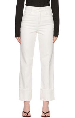 LOW CLASSIC White Roll-Up Jeans