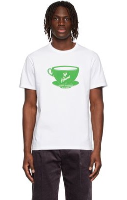 Maison Kitsuné White Café Kitsuné Cup T-Shirt