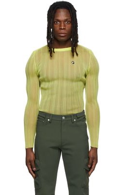 Coperni SSENSE Exclusive Green Sheer Long Sleeve T-Shirt