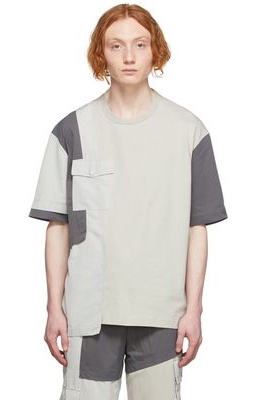 Feng Chen Wang Grey Patch T-Shirt