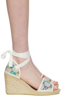 Gucci Beige Platform Espadrilles