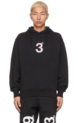 Aitor Throup's TheDSA SSENSE Exclusive Black Logo Hoodie