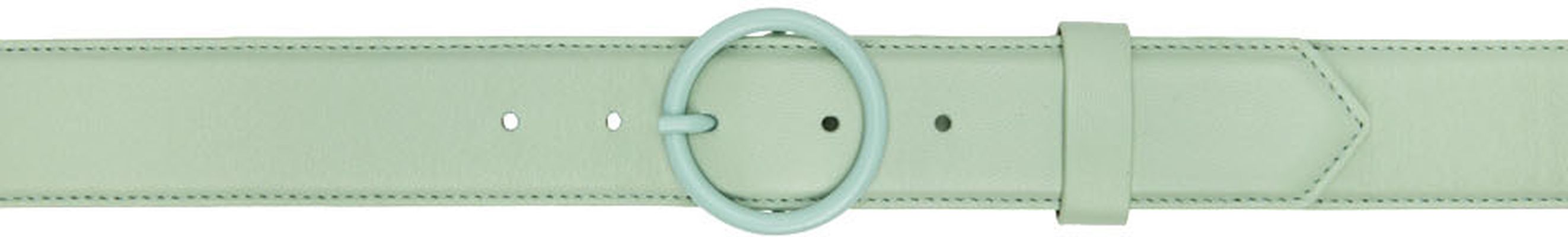 Dries Van Noten Green Padded Leather Belt