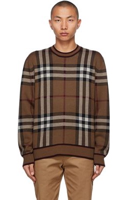 Burberry Brown Check Naylor Sweater