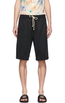 Gucci Black Technical Jersey GG Shorts