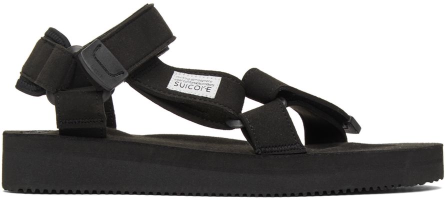 Suicoke Black DEPA-ECS Sandals