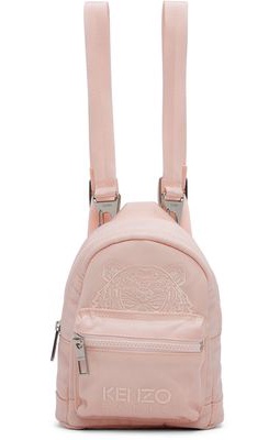 Kenzo Pink Mini Kampus Tiger Backpack