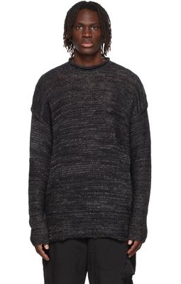 The Viridi-anne Black Knit Cotton Sweater