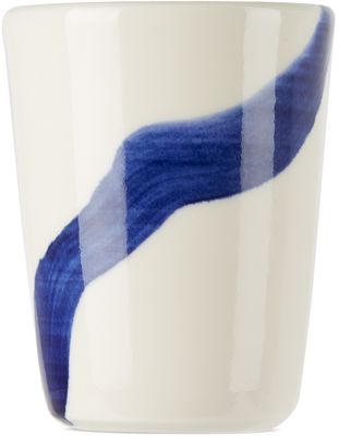 Tom Kemp SSENSE Exclusive Off-White & Blue Terpsichore Beaker Cup