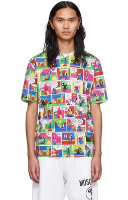 Moschino Multicolor Jersey Comics T-Shirt