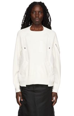 Sacai Off-White MA-1 Sweater