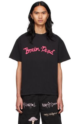 Brain Dead Black Monty Logo T-Shirt