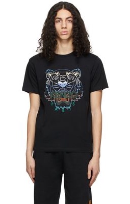 Kenzo Black Gradient Tiger Classic T-Shirt